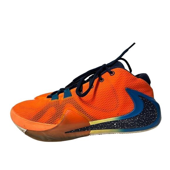 Nike Zoom Freak 1 ‘All Bros’ Orange Navy BQ5422-800 Men Size 10.5 - Picture 2 of 10